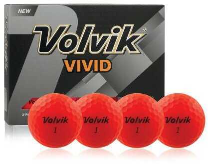 Volvik Vivid Red Dozen Golf Balls