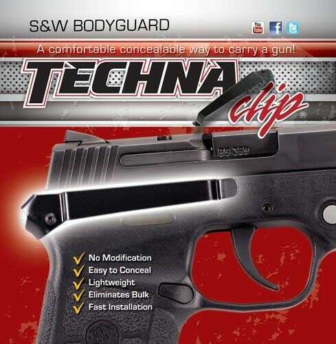 Techna Clip BDGBR Right Hand Conceal Carry Gun Belt S&W Bodyguard Carbon Fiber Black