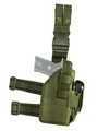 NcStar Drop Leg Universal Pistol Holster, PVC Fabric, Green Md: CVDLHOL2954G
