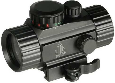 UTG SCPRG40CDQ Circle Dot Sight 1x 30mm 4 MOA Illuminated Red/Green CR2032 Lithium Black Hardcoat Anodized