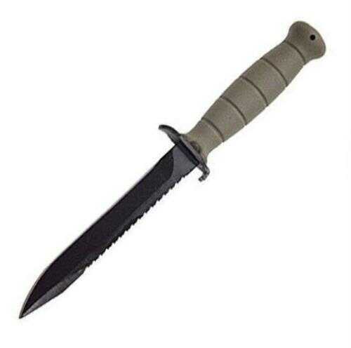 Glock Kf039181 Field Knife W/saw 6.5" Spring Steel Hrc55 Phosphate-treated Polymer Black
