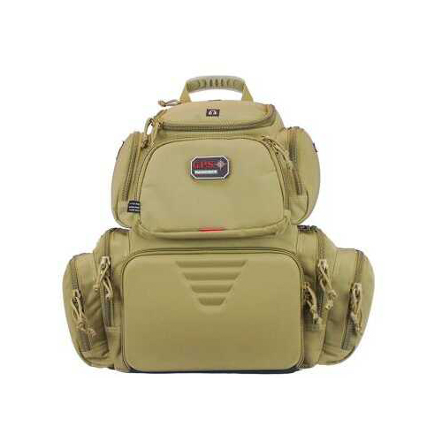 G Outdoors G.P.S. Handgunner Backpack Free Standing Waterproof Pull Out Cover Green/Khaki
