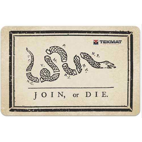 TekMat Armorers Bench Mat 11"X17" Join Or Die Flag Md: 17JOIN