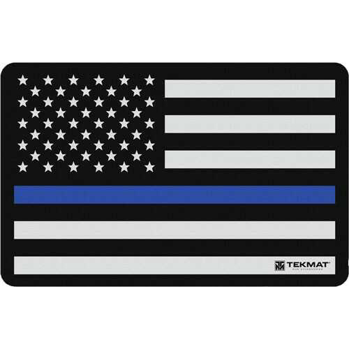 TekMat Armorers Bench Mat 11"X17" Police Support Flag Md: 17-POLICE