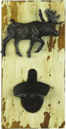 Rivers Edge Wall Mount Rustic Bottle Opener Moose 4.5x9 Inches Md: 1823