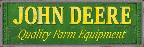 Open Road Brands Tin Sign, John Deere Est. 1837 Md: 90158396