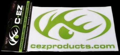 C-EZ 6" White/Lime Reflective Die Cut Vinyl Decal