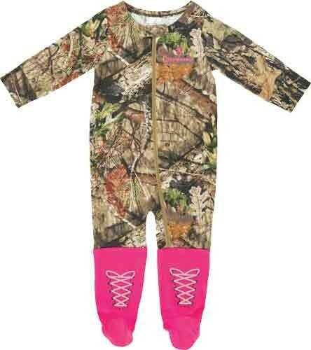 Browning Infant Union Suit II 12-Month, Mossy Oak-Country/Pink Md: A000008190205