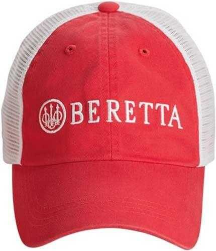 Beretta Cap W/Beretta Logo Cotton Mesh Back MARS Red Md: BC052016600393