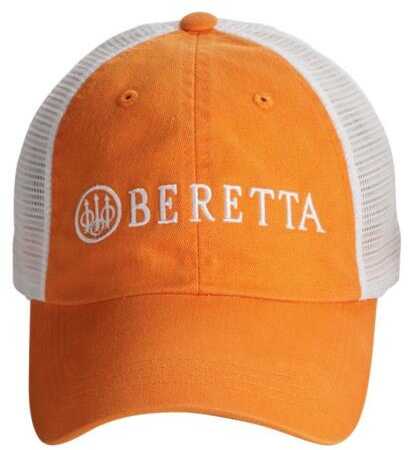 Beretta Cap W/Beretta Logo Cotton Mesh Back Orange Md: BC052016600435