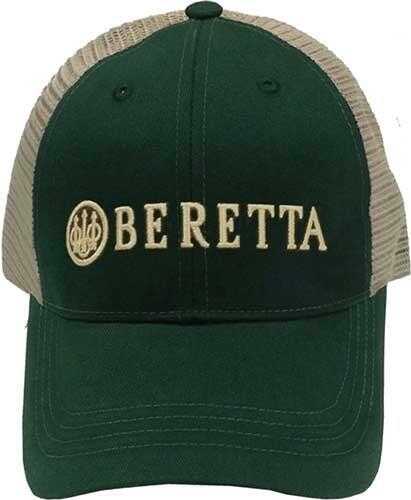 Beretta Cap Trucker L.Profile Cotton Mesh Back Green/Tan Md: BC052016600700