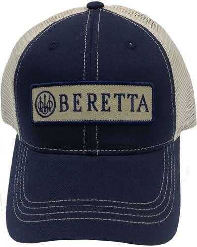 Beretta Cap Trucker W/Patch Cotton Mesh Back Navy Blue Md: BC062016600523