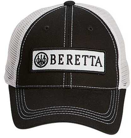 Beretta Cap Trucker W/Patch Cotton Mesh Back Black Md: BC062016600953