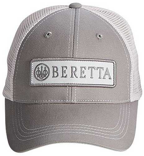 Beretta Cap Trucker W/Patch Cotton Mesh Back Grey Md: BC062016600954