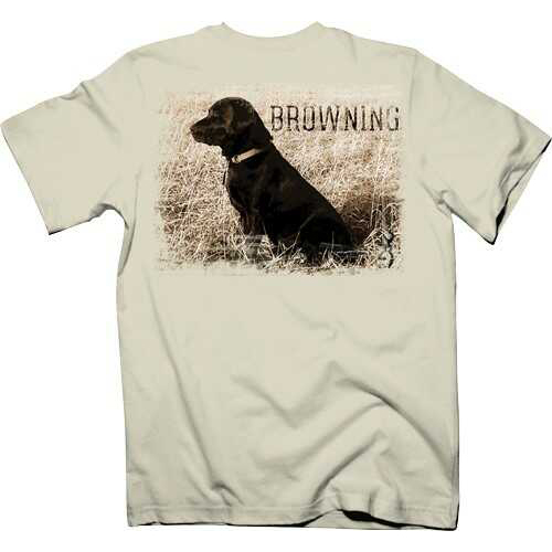 Browning MEN'S T-Shirt "Black Lab" Medium Black W/Logo