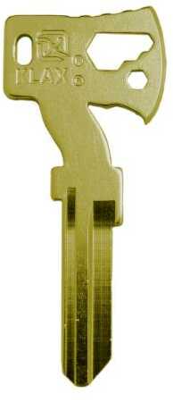 KLECKER Knives & TOOLS KLAX Key W/ 1/4" Hex Bit DRVR Brass