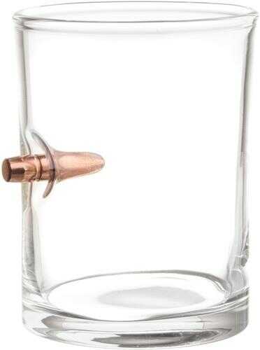2 Monkey Whiskey Glass With .308 Bullet Blown In Md: LSBWG