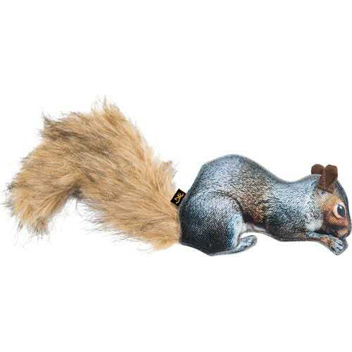Browning Squirrel Chew Toy W/ Squeaker Washable 4.38"X12"
