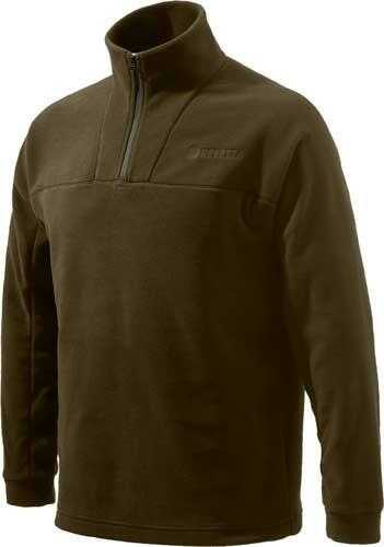 Beretta Jacket Fleece 1/2 Zip, Large, Brown Md: P3311T1434081CL