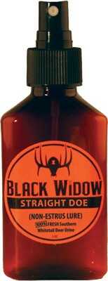 Black Widow Deer LURES Southern Strait Doe Urine 3 Oz