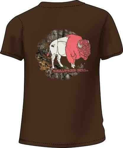 Real Tree WOMEN'S T-Shirt "Bison" Large Chocolate