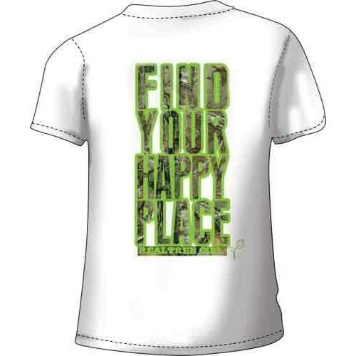 Real Tree WOMEN'S T-Shirt "Happy Place" 2X-Large White