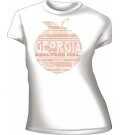 Real Tree WOMEN'S T-Shirt "Georgia Peach" Small Fitted White