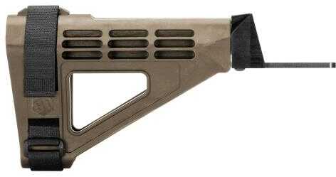SB Tactical SBM47-01-SB AK Brace Elasto-Polymer Black 11.6" L x 1.6" W
