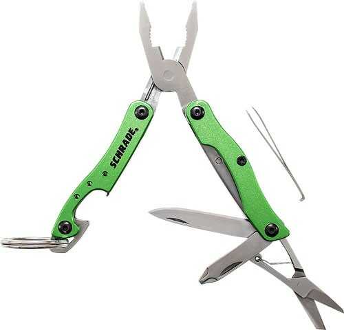 SCHRADE KEYCHAIN Multi-Tool W/9 FUNCTIONS & Drop PT Knife