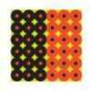 Birchwood Casey 34117 Shoot-N-C Self-Adhesive 1" Diamond/Circle Orange/Black 432 Pasters                                