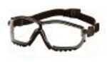 Pyramex Safety Products V2G Safety Glasses Clear Anti-Fog Lens with Black Strap/Temples Md: GB1810ST