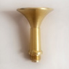 Pedersoli Brass powder flask funnel used for filling period powder flask by removing the spout and screwing in this funnel.  The neck is 60mm long the funnel is 35 mm wide.  Works with all Pedersoli p...