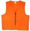 World Famous Orange Poly Vest Package  Polyester Tricot Body  Unlined  2 Side Pockets  Sizes- Medium/Large,XL/2XL  12 Each  Color-Blaze Orange