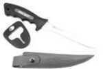 Eagle Claw 6.25" Soft Handle Filet Knife With Sheath & Sharpener, Stainless Steel Md: Eck6