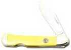Sarge Folding Knife Lockback Single Blade Yellow Handle Model: SK-211