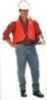 Texport Vinyl Safety Vest Blaze Orange 1-Size Model: 26440