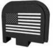 Bastion Slide Back Plate American Flag Black and White Fits Glock 43 BASGL-043-BW-USAFLG