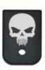 Bastion Skull Magazine Base Plate Black Fits Glock 9/40 BASGL-940-BW-BTSKUL