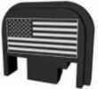 Model: American Flag Finish/Color: Black and White Type: Slide Back Plate Manufacturer: Bastion Model: American Flag Mfg Number: BASGL-SLD-BW-USAFLG