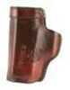 Don Hume H715-M Clip-On Holster Inside the Pant Fits Glock 43 Right Hand Brown Leather J169190R