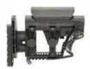 Luth-AR MBA-3 Carbine Stock Fits AR-15 & AR-10 Commercial and Mil-Spec Buffer Tubes Black Adjustable Cheek Piece and Len