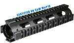 Leapers UTG Pro AR308 2-Pc Drop-In Mid Length Quad Rail For S&W MP10, Black Md: MTU018