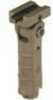 Leapers UTG Ambidextrous 5-pos Foldable Foregrip, Flat Dark Earth Md: Rb-FGRP170D