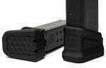 ZEV BPADEXTGLK5B for Glock compatible Base Pad 9mm Luger 17+5 Aluminum Black Finish