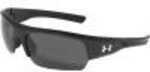 Under Armour Big Shot Storm Polarized Sunglasses (Satin Black/Charcoal) Md: 8630085-010908