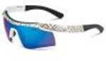Under Armour UA Dynamo Sunglasses Shiny White/ Blue Md: 8600067-108861
