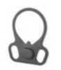 DMA's Ambidextrous Oval Loops Sling Plate is constructed of metal with a black finish.