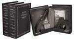 Peace Keeper Diversion Books Set 6.5"x9"x2.12" Interior Diameter Black Faux Leather Md: DDB2BLK