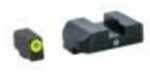 Night Fision GLK00107YGZG Sight Set Square Front/U-Notch Rear for Glock 17/17L/19/22-28/31-35/37-39 Tritium Green