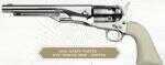 The 1860 Army was adopted as U.S. government ordnance because of its lighter weight, improved balance, and superior ballistics. This 6-shot, .44 caliber, round-barrel percussion revolver became very p...